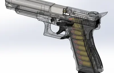 格洛克手枪道具solidworks模型