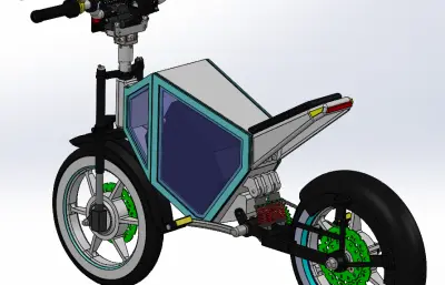 越野摩托车solidworks模型