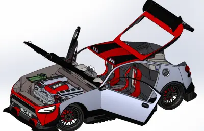 改装汽车 汽车展品模型 车模