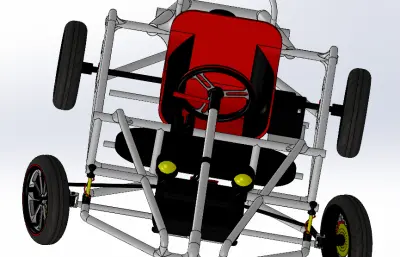 赛车车架 卡丁车车架solidworks模型