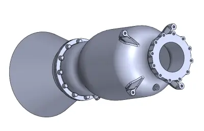 火箭引擎solidworks模型