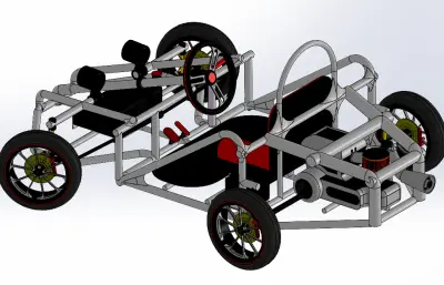赛车车架 卡丁车车架solidworks模型