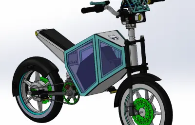 越野摩托车solidworks模型