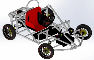 赛车车架 卡丁车车架solidworks模型
