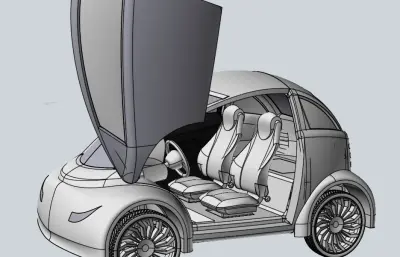 概念小车 概念汽车stp模型