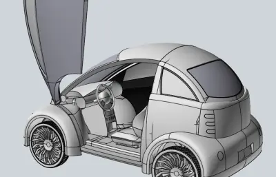 概念小车 概念汽车stp模型