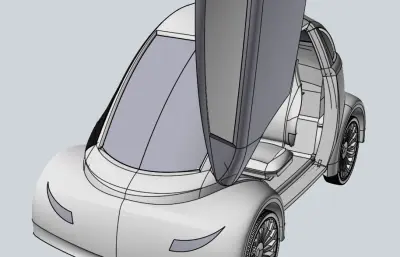 概念小车 概念汽车stp模型