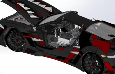 尼桑GTR跑车solidworks模型