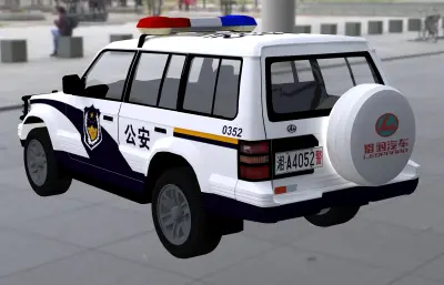 长丰猎豹SUV 公安警车max模型