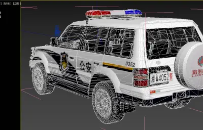 长丰猎豹SUV 公安警车max模型