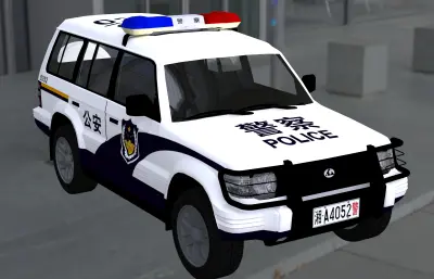 长丰猎豹SUV 公安警车max模型