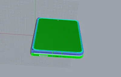 HUAWEI Pura X Max外观模型,c4d,3dm,stp多格式