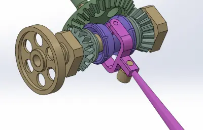 改变方向的锥齿轮离合器