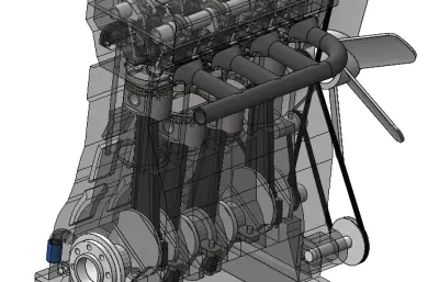 内燃机solidworks模型