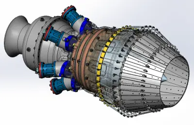 汽轮机solidworks模型