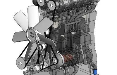 内燃机solidworks模型