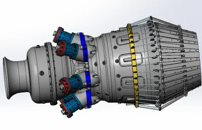 汽轮机solidworks模型
