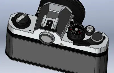 尼康FM2N单反相机solidworks模型