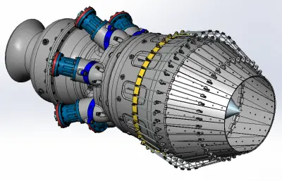 汽轮机solidworks模型