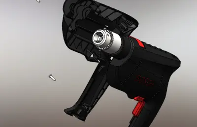 家用手电钻结构solidworks模型