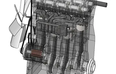 内燃机solidworks模型