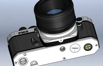 尼康FM2N单反相机solidworks模型