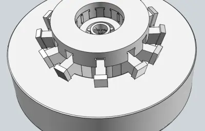 14方向冲孔模具