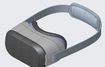 VR眼镜简易stp模型