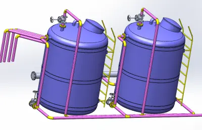 屋顶水箱solidworks模型