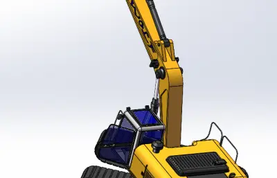 挖掘机solidworks模型图纸