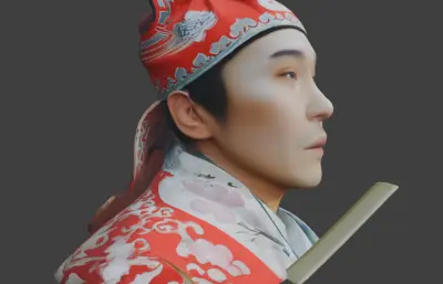 江南才子头雕 古代人物头雕