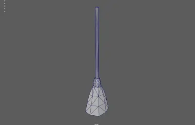 扫帚 卡通扫把 清洁工具塌陷模型