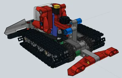 42148Dameuse扫雪车拼装模型