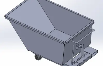 废料箱推车