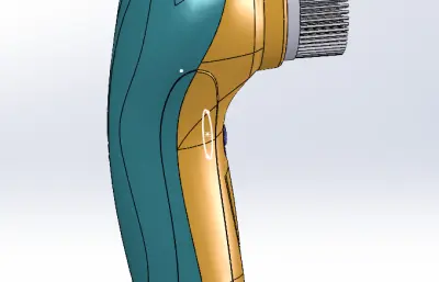洁面仪solidworks模型
