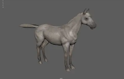 白马 骏马 千里马塌陷模型
