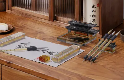 毛笔,砚台,书法文具等文创产品