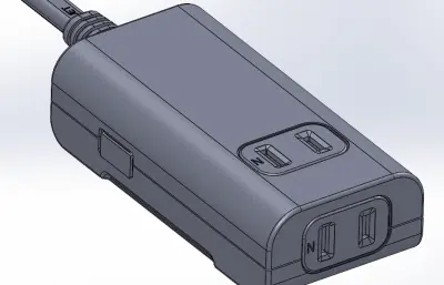 公牛两孔插座模型