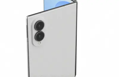 三星Galaxy z fold 8 wide手机C4D模型,已渲染含贴图
