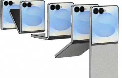 三星Galaxy z flip 8 手机C4D模型，OC渲染含贴图