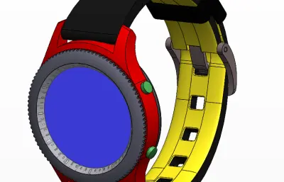 两款腕表手表solidworks模型
