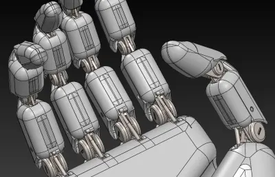 main robotique v2机械手掌结构