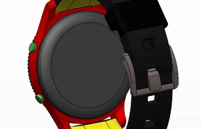 两款腕表手表solidworks模型