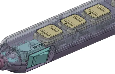 公牛插座solidworks模型