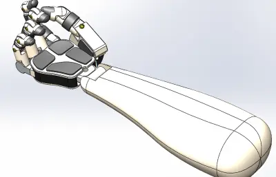 金属手掌,两种造型solidworks模型