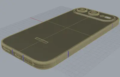 荣耀600手机外观3D模型
