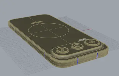 荣耀600 Pro手机3D模型