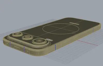 荣耀600 Pro手机3D模型