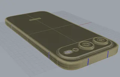 荣耀600手机外观3D模型