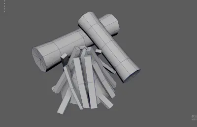 木柴堆 卡通木头 柴火